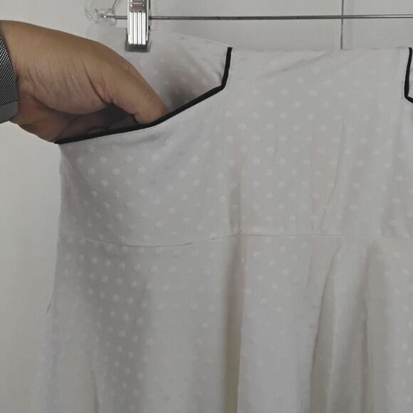 RLX Ralph Lauren GOLF White Polka Dot Jacquard Peplum Skort - XS - Picture 10 of 14